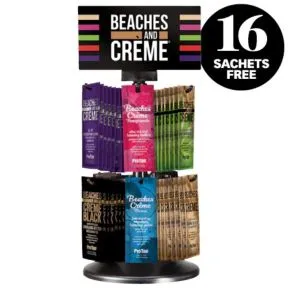Beaches & Cream Rotating Sachet Display Deal